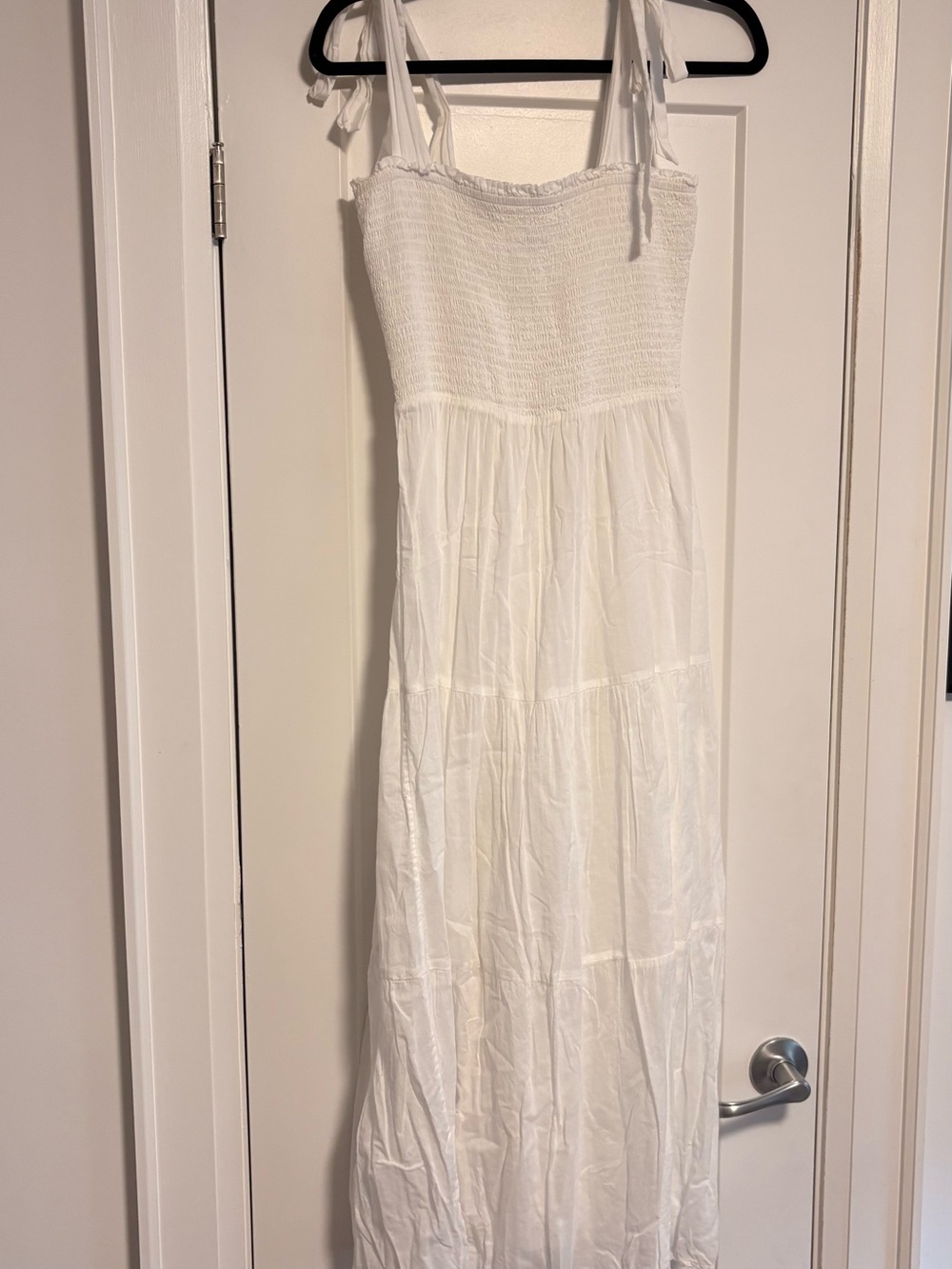 Wilfred White Smocked Top with La Bohème Label - XS